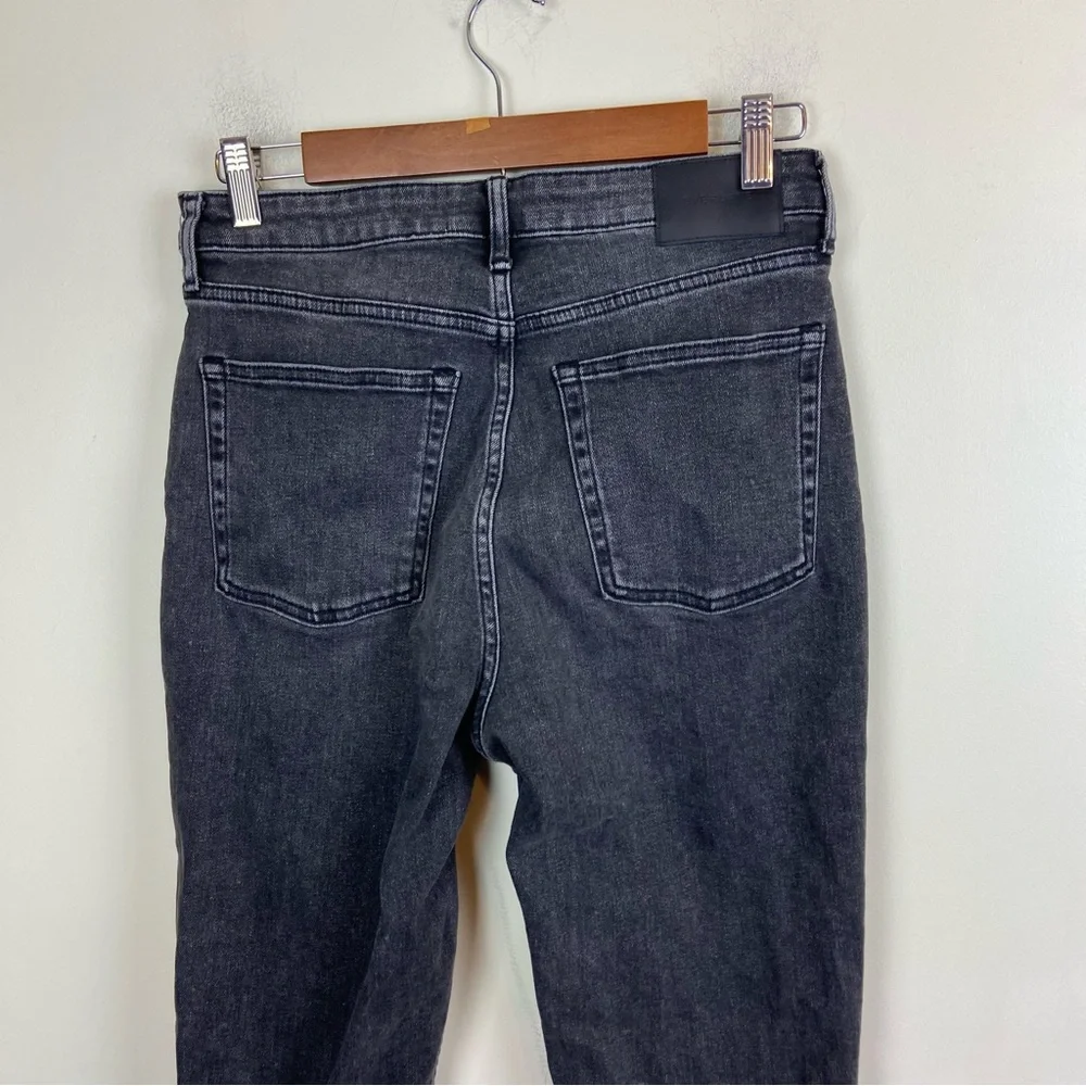 Everlane The High Rise Straight Jeans Grey Black‎ Size 29 Regular Casual Denim - Picture 5 of 9